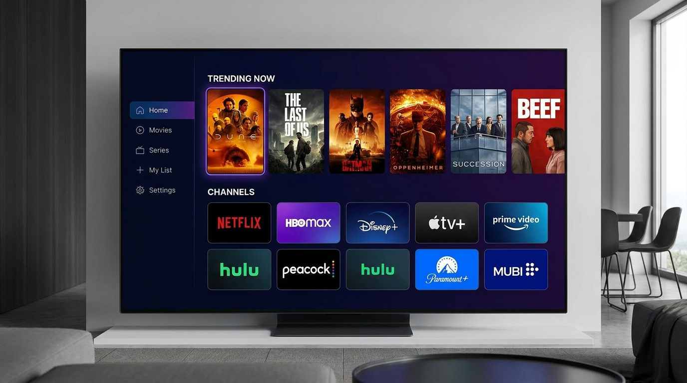 BoxTV Stream — live TV and on-demand movies in 4K on a Smart TV