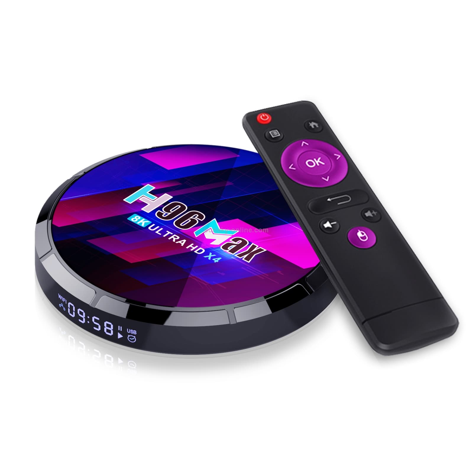H96 Max 8K Android TV Box — 4GB/64GB (EU Plug)
