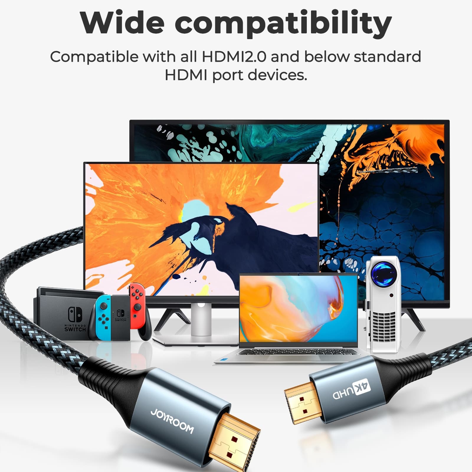 JOYROOM SY-20H1 4K 60Hz HDMI to HDMI Adapter Cable — detail 6